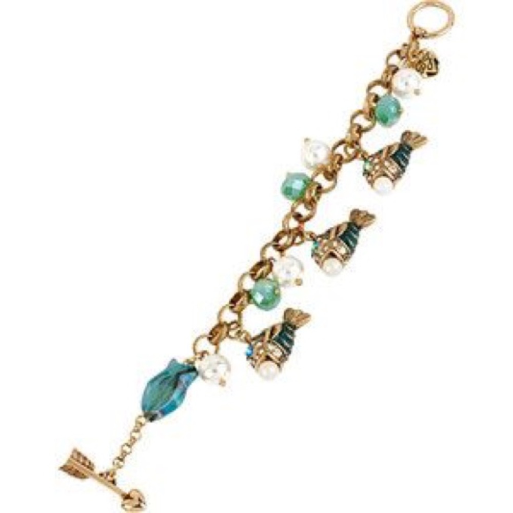 Betsy Johnson into the blue fish bracelet